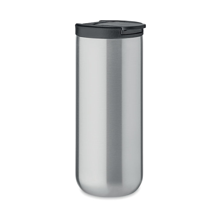 Mug double paroi acier inox 330ml à personnaliser silver mate